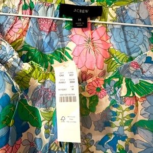 Beautiful spring JCrew blouse size medium NWT